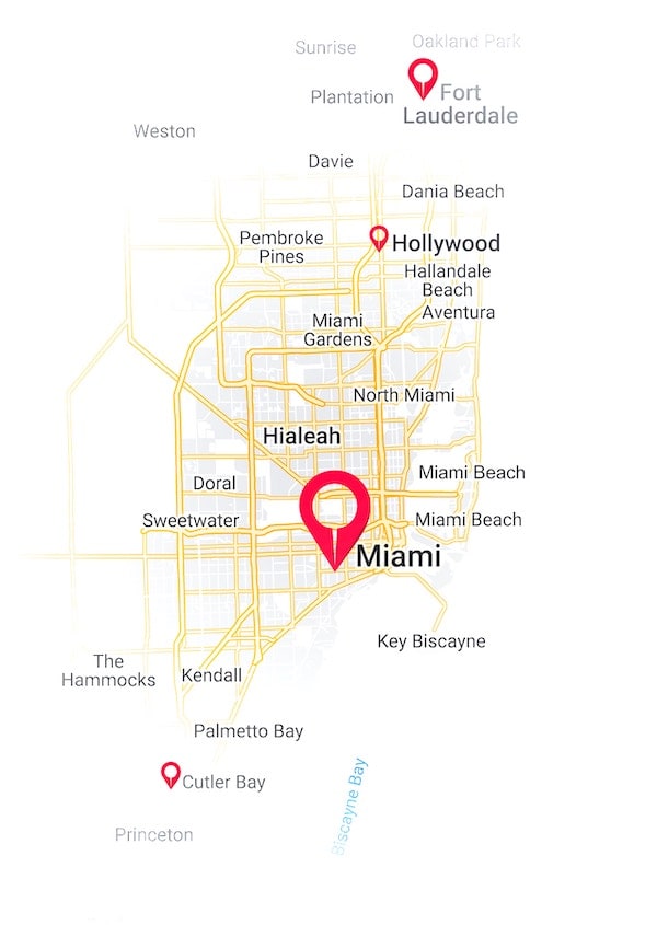 100% commission brokerage miami locations